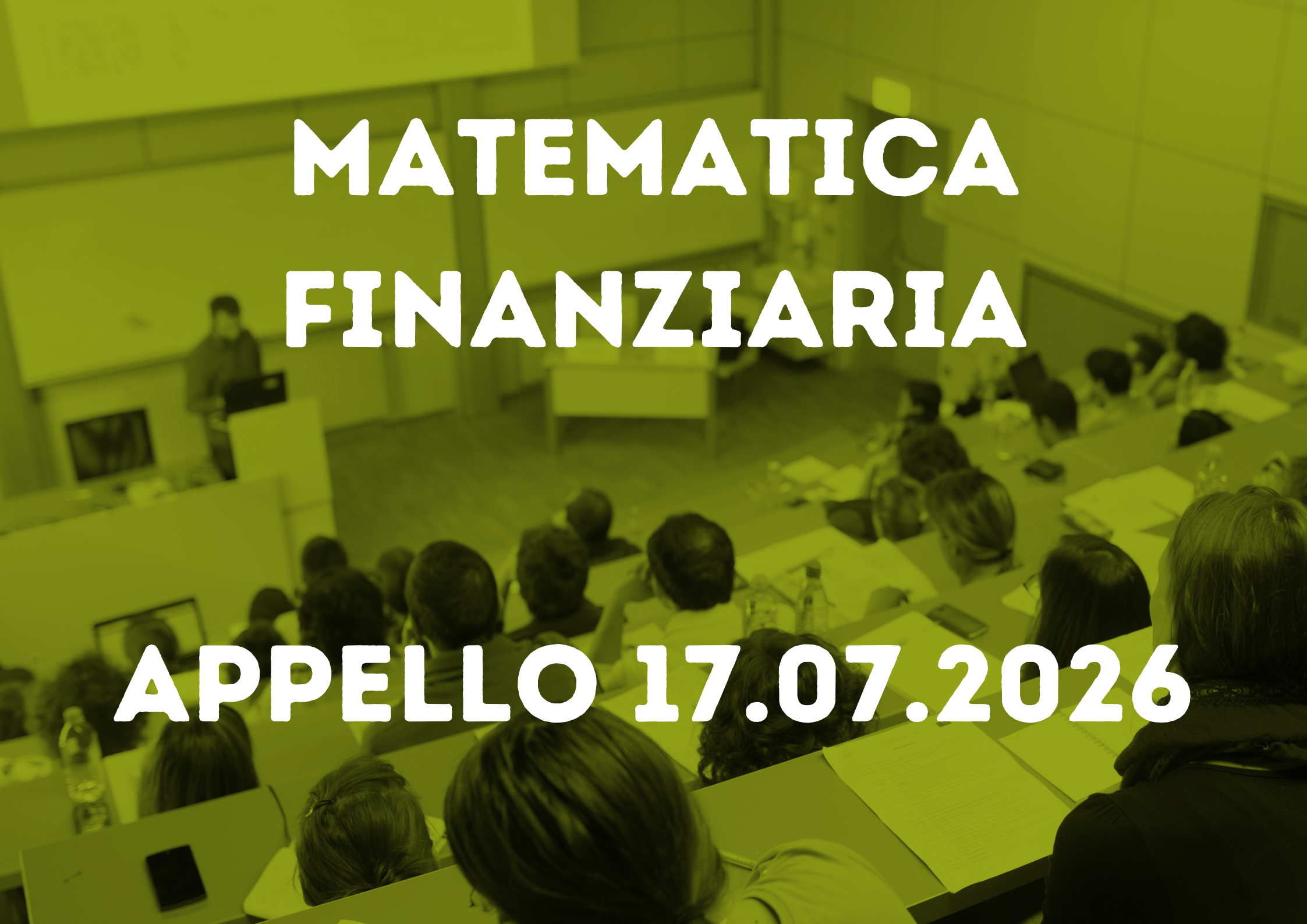 Appello del 17 Luglio 2026